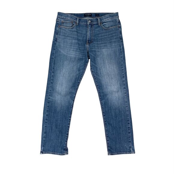 Lucky Brand Jeans Mens 34 Slim 410 Athletic Whiskered Cotton Blend Denim - Picture 1 of 11